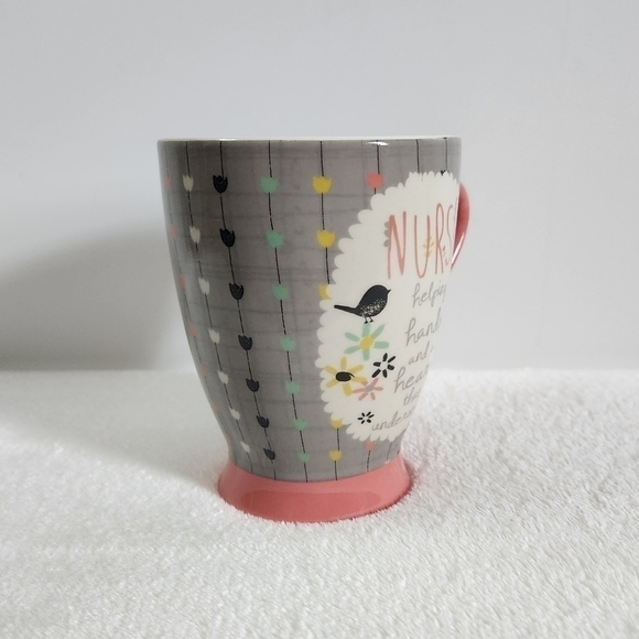 PAVILION Gift Co Bloom By Amylee Weeks 2014 Ceramic Nurse Coffee Cup Mug 18 Oz - Picture 7 of 11